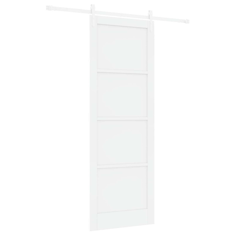Drzwi przesuwne ORKDAL Biały 83 x 232 cm Lite drewno sosnowe