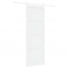 Drzwi przesuwne ORKDAL Biały 83 x 232 cm Lite drewno sosnowe