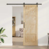 Drzwi przesuwne ORKDAL Naturalny i czarny 83 x 232 cm
