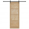 Drzwi przesuwne ORKDAL Naturalny i czarny 83 x 232 cm