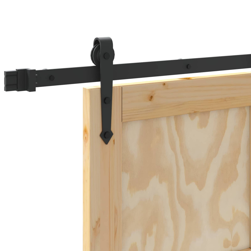 Drzwi przesuwne ORKDAL Naturalny i czarny 83 x 232 cm