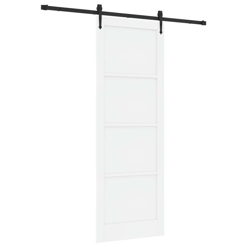 Drzwi przesuwne ORKDAL biały i czarny 83 x 232 cm