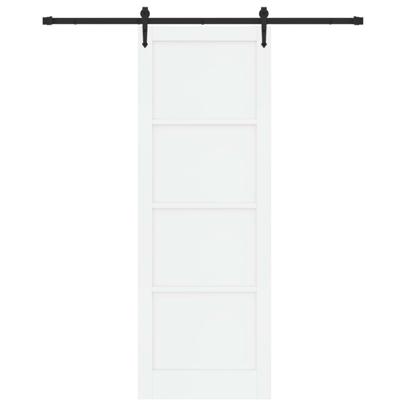 Drzwi przesuwne ORKDAL biały i czarny 83 x 232 cm