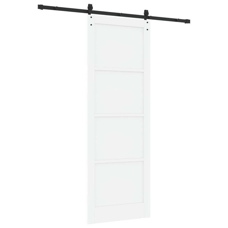 Drzwi przesuwne ORKDAL biały i czarny 83 x 232 cm