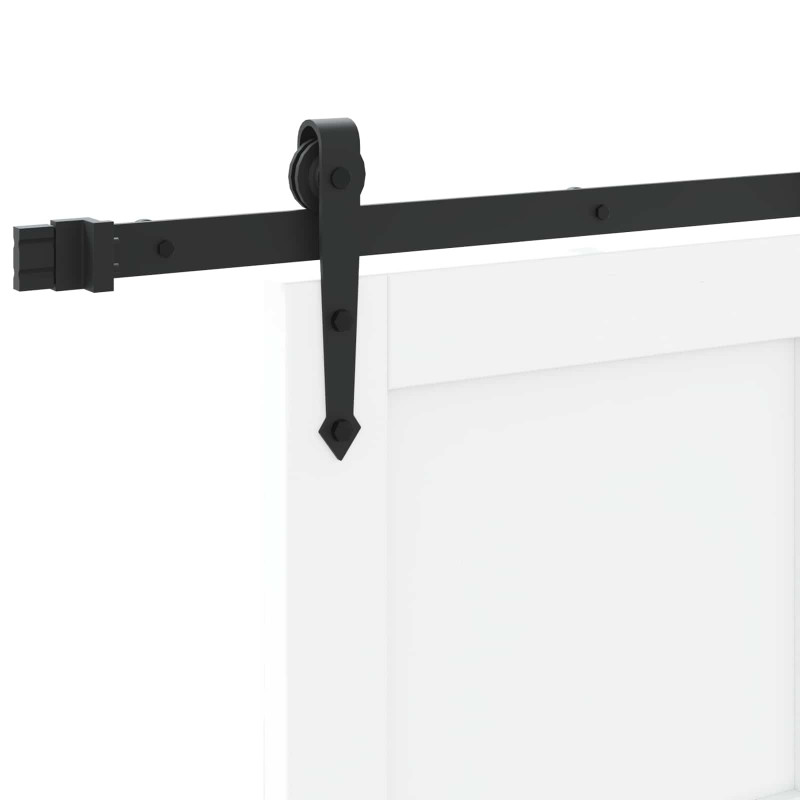 Drzwi przesuwne ORKDAL biały i czarny 83 x 232 cm