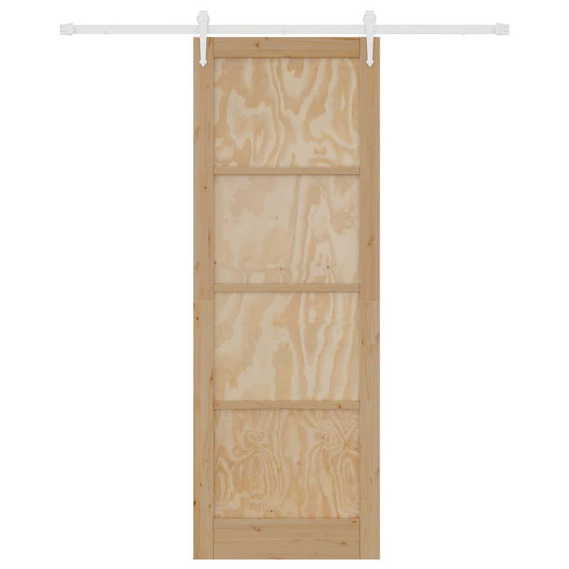 Drzwi przesuwne ORKDAL Naturalne i białe 83 x 232 cm