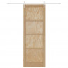Drzwi przesuwne ORKDAL Naturalne i białe 83 x 232 cm
