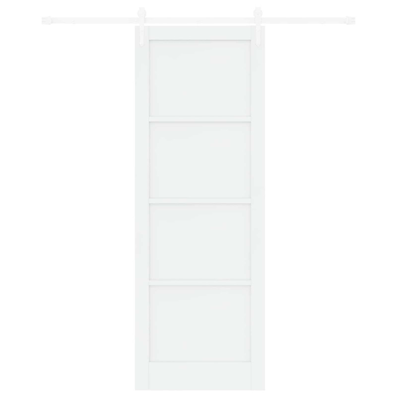 Drzwi przesuwne ORKDAL Biały 83 x 232 cm Lite drewno sosnowe