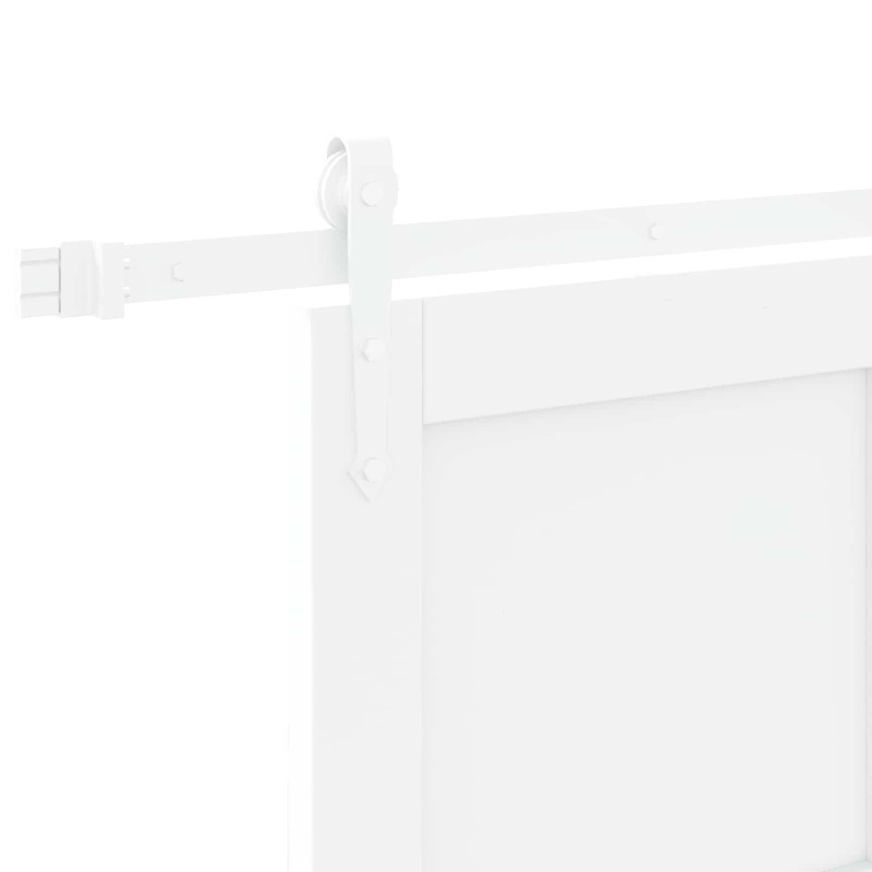 Drzwi przesuwne ORKDAL Biały 83 x 232 cm Lite drewno sosnowe