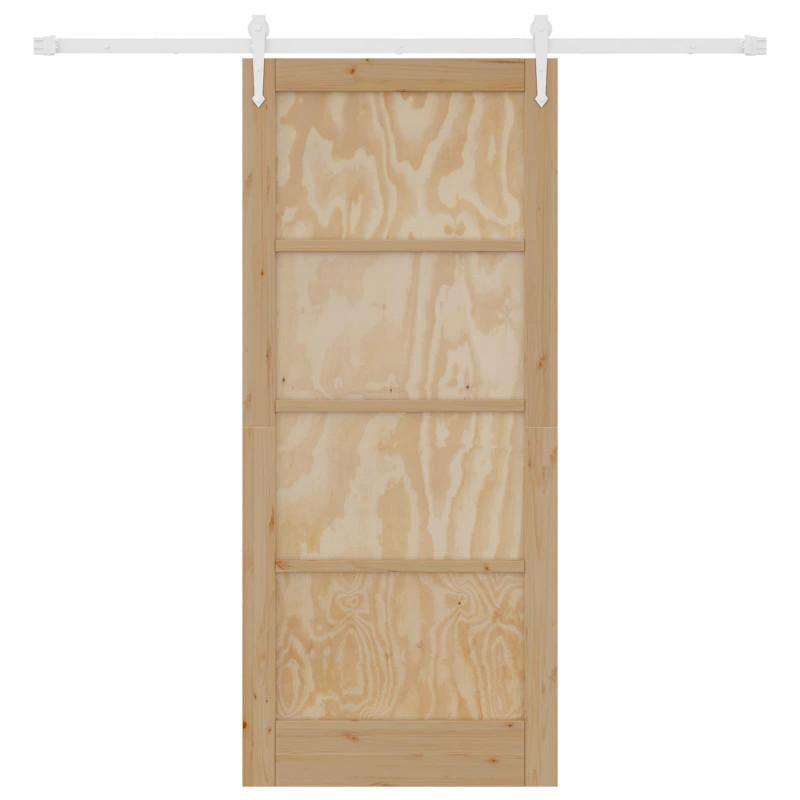 Drzwi przesuwne ORKDAL Naturalne i białe 86 x 198,5 cm