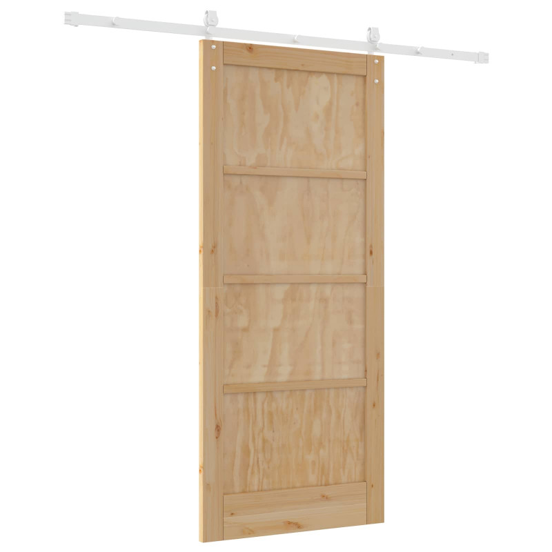 Drzwi przesuwne ORKDAL Naturalne i białe 86 x 198,5 cm