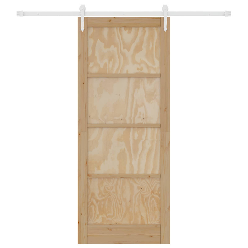 Drzwi przesuwne ORKDAL Naturalne i białe 86 x 211 cm