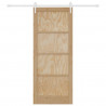 Drzwi przesuwne ORKDAL Naturalne i białe 86 x 211 cm