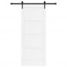 Drzwi przesuwne ORKDAL Biały 83 x 202 cm Lite drewno sosnowe