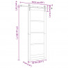 Drzwi przesuwne ORKDAL naturalny 83 x 211 cm