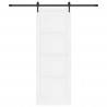 Drzwi przesuwne ORKDAL Biały 83 x 232 cm Lite drewno sosnowe