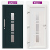 Drzwi Frontowe antracytowy 98 x 208 cm PVC