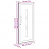 Drzwi Frontowe antracytowy 108 x 208 cm PVC