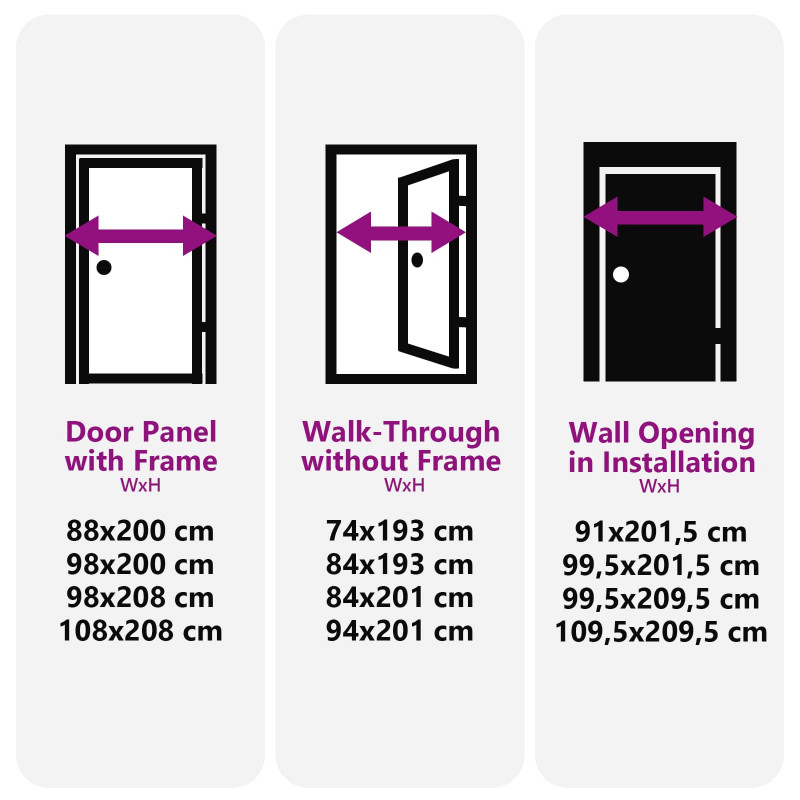 Drzwi Frontowe antracytowy 108 x 208 cm PVC