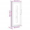 Drzwi Frontowe antracytowy 98 x 200 cm PVC