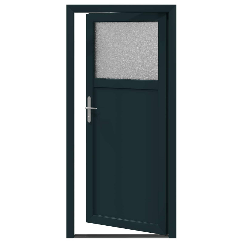 Drzwi Wejściowe Boczne antracytowy 98 x 198 cm PVC