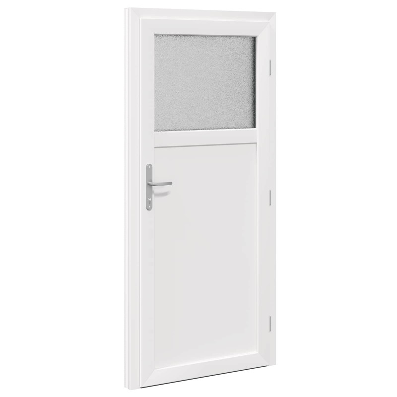Drzwi Wejściowe Boczne antracytowy 88 x 198 cm PVC