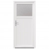 Drzwi Wejściowe Boczne Biały 98 x 198 cm PVC