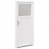 Drzwi Wejściowe Boczne Biały 98 x 198 cm PVC