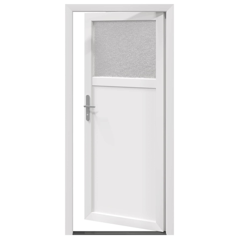 Drzwi Wejściowe Boczne Biały 98 x 198 cm PVC