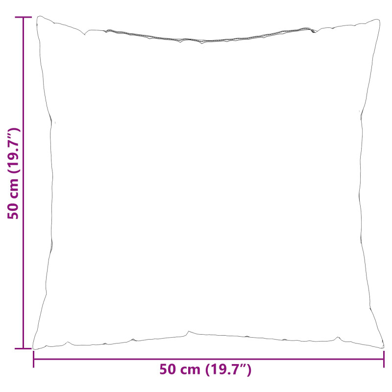 Poduszka na zewnątrz 4 pcs Szary w krate 50 x 50 cm tkanina