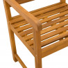 Ławka ogrodowa 2 pcs naturalny 56 x 55,5 x 90 cm