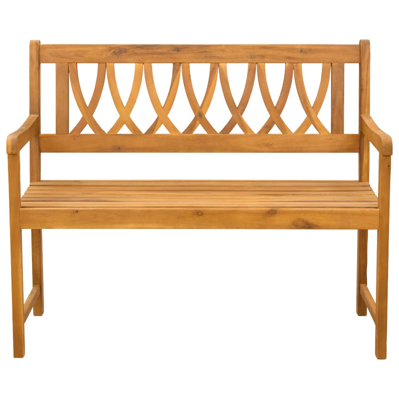 Ławka ogrodowa naturalny 110 x 55,5 x 90 cm Lite Drewno Akacji