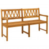 Ławka ogrodowa naturalny 150 x 55,5 x 90 cm Lite Drewno Akacji