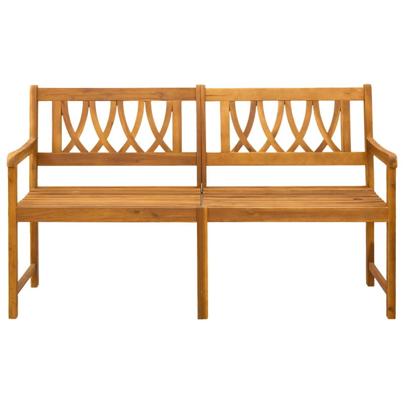 Ławka ogrodowa naturalny 150 x 55,5 x 90 cm Lite Drewno Akacji