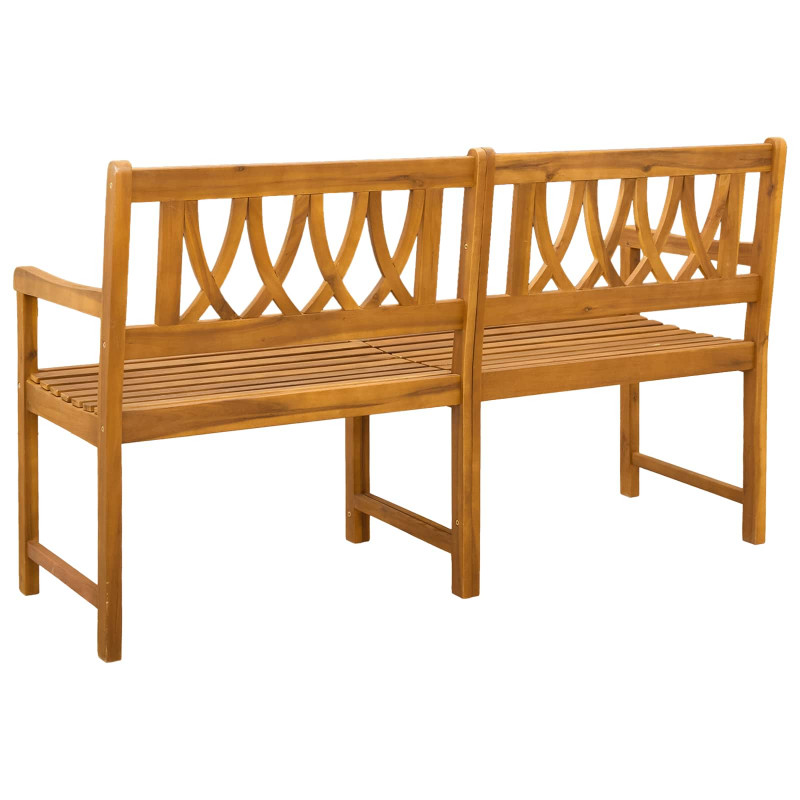 Ławka ogrodowa naturalny 150 x 55,5 x 90 cm Lite Drewno Akacji