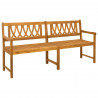 Ławka ogrodowa naturalny 180 x 55,5 x 90 cm Lite Drewno Akacji