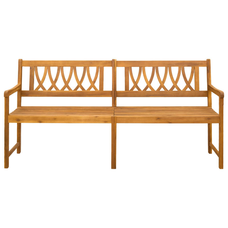Ławka ogrodowa naturalny 180 x 55,5 x 90 cm Lite Drewno Akacji