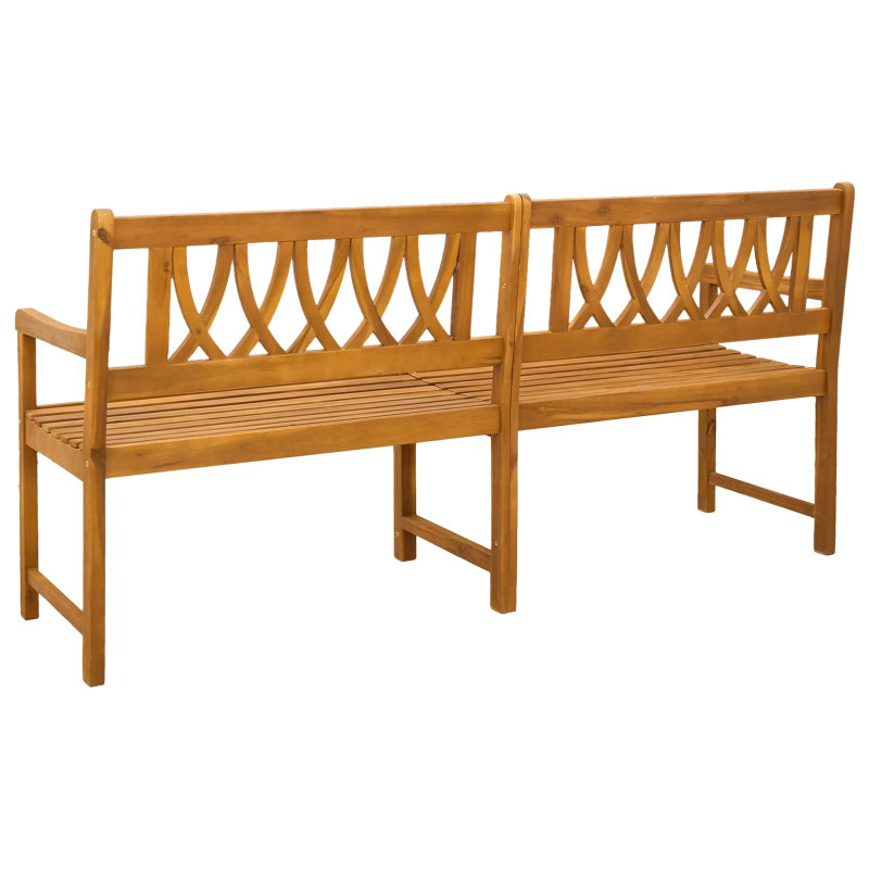 Ławka ogrodowa naturalny 180 x 55,5 x 90 cm Lite Drewno Akacji
