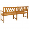Ławka ogrodowa naturalny 180 x 55,5 x 90 cm Lite Drewno Akacji