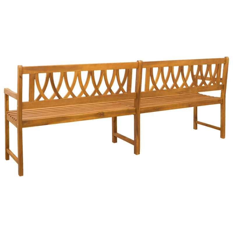 Ławka ogrodowa naturalny 220 x 55,5 x 90 cm Lite Drewno Akacji