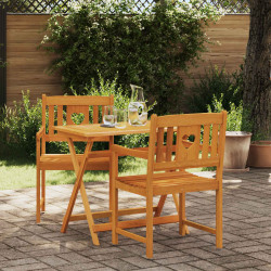 Ławka ogrodowa 2 pcs naturalny 56 x 55,5 x 90 cm