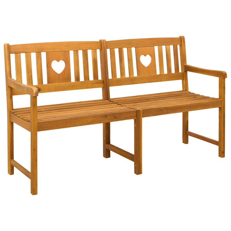 Ławka ogrodowa naturalny 150 x 55,5 x 90 cm Lite Drewno Akacji