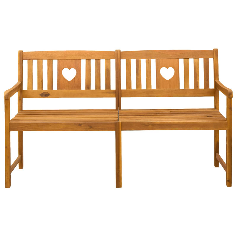 Ławka ogrodowa naturalny 150 x 55,5 x 90 cm Lite Drewno Akacji