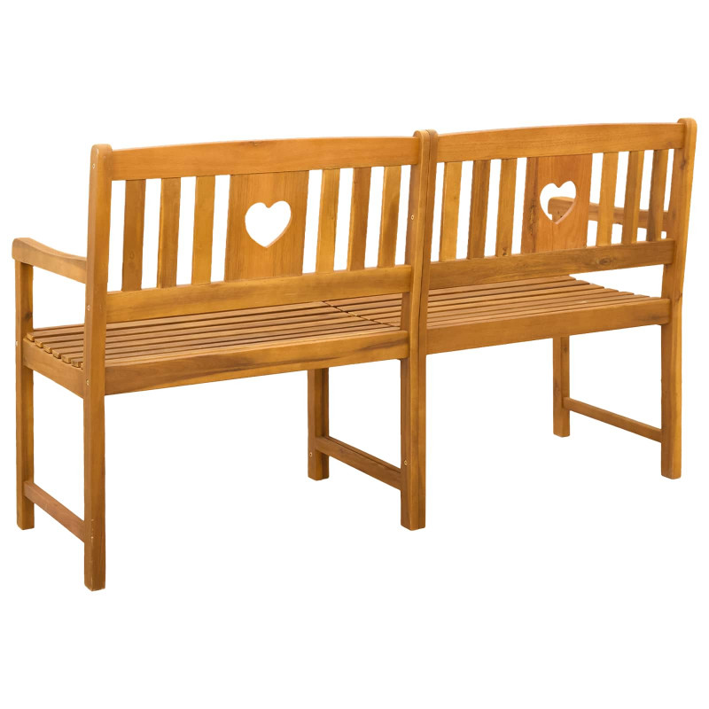 Ławka ogrodowa naturalny 150 x 55,5 x 90 cm Lite Drewno Akacji