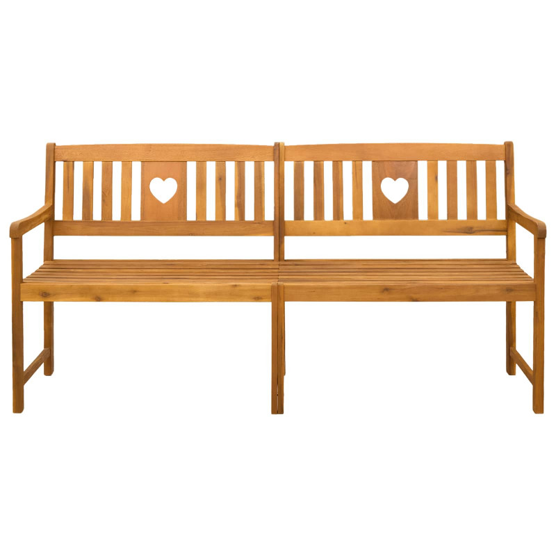 Ławka ogrodowa naturalny 180 x 55,5 x 90 cm Lite Drewno Akacji