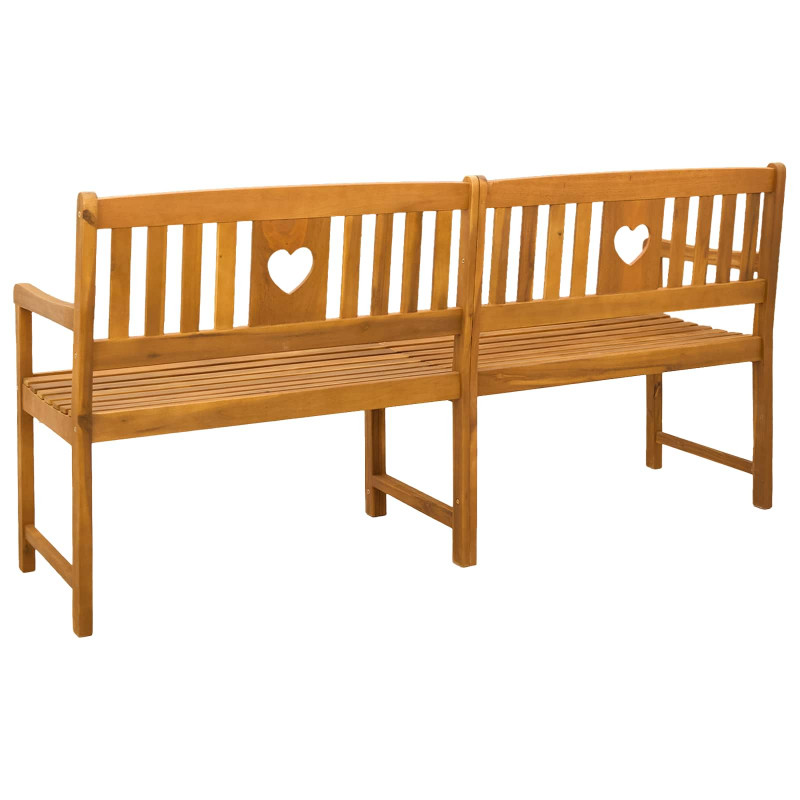 Ławka ogrodowa naturalny 180 x 55,5 x 90 cm Lite Drewno Akacji