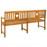 Ławka ogrodowa naturalny 180 x 55,5 x 90 cm Lite Drewno Akacji