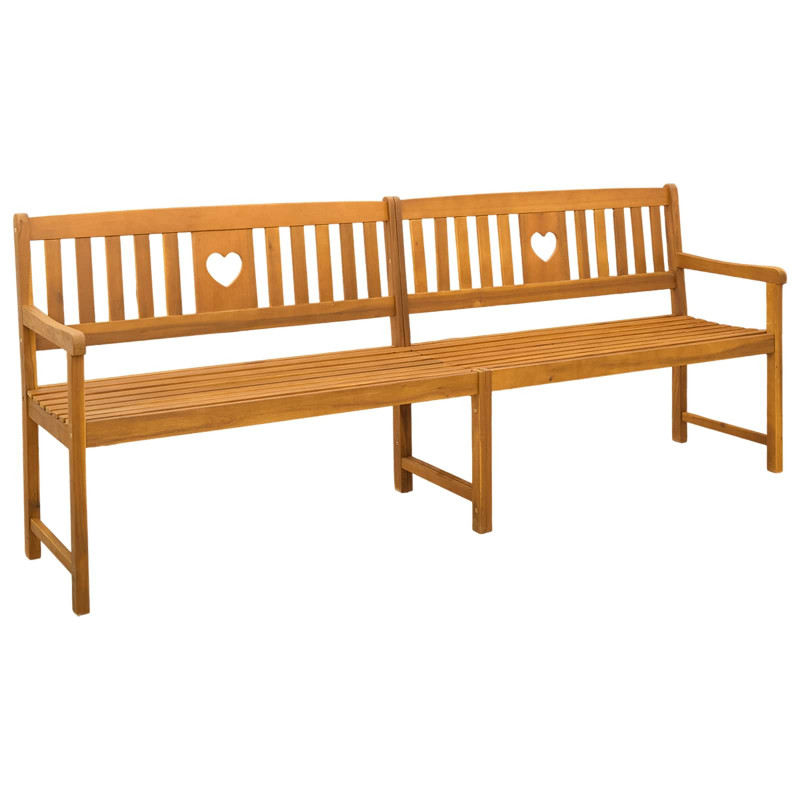 Ławka ogrodowa naturalny 220 x 55,5 x 90 cm Lite Drewno Akacji