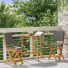 Krzesła Bistro na Zewnątrz 2 pcs ciemnoszary 38 x 46 x 85 cm