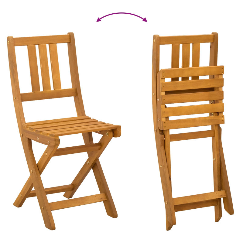 Krzesła Bistro na Zewnątrz 2 pcs ciemnoszary 38 x 46 x 85 cm